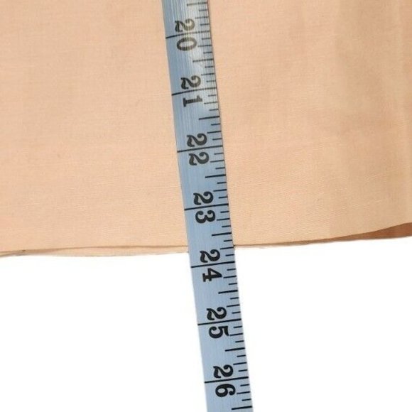 Vtg Oscar de la Renta Skirt Sz 8 Blazer Sz 6 Pale Pink Silk Linen Skirt Suit - Picture 13 of 15